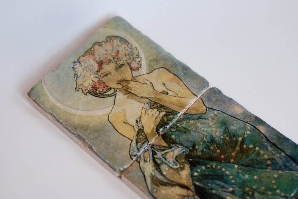 Moon Mysteries - set of 3 stone coasters