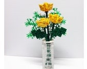 Custom Bouquet of Yellow Roses and Baby's Breath
