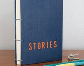 Handbound Coptic Book Blank Sketchbook Vintage Upcycled Cover
