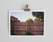 5x7 Color Film Photograph Giclee Print- Fence