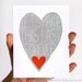 Anniversary Card. Lets Make This Last Forever. Grey, Red Heart.