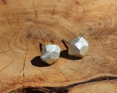 NEW Sterling Silver Nugget Stud Earrings