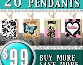 Your Choice 20 FOR 99 USD Scrabble Tile Pendants Buy More Save More