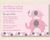 Lil Peanut Elephant Printable Baby Shower Invitation Il_170x135