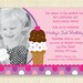 Ice Cream Shop Printable Birthday Invitation