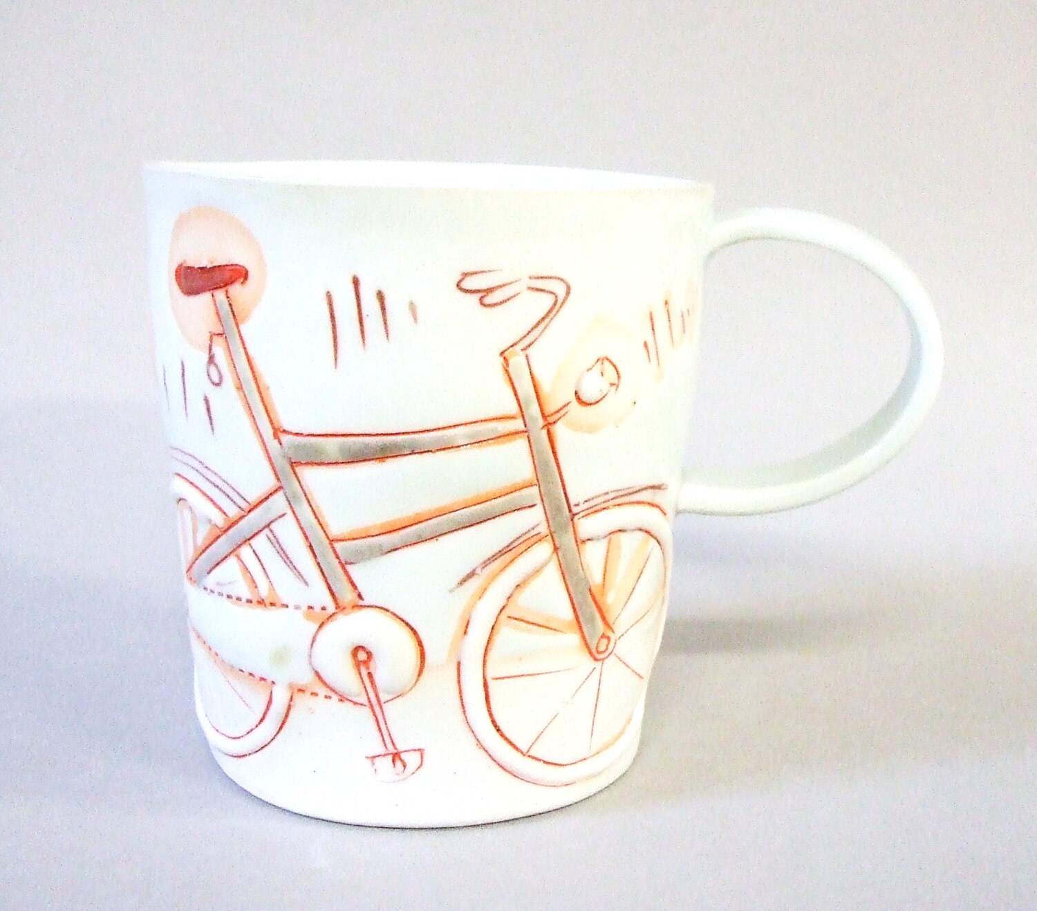 porcelain cup with translucent bottom