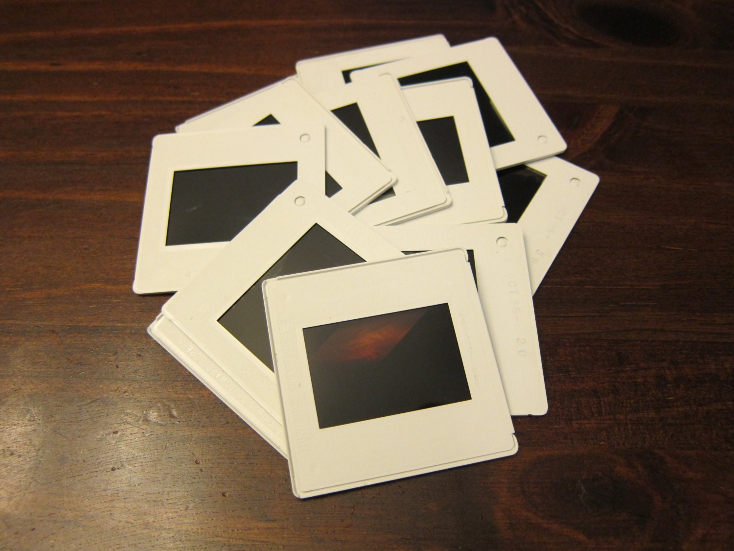 12 Plastic Photo Slides
