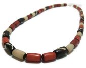 Earthy Multi Color Buri Bead Necklace for Men