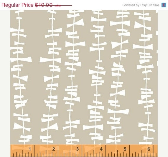 ON SALE Glimma---Kita in Mineral---1 yard--Lotta Jansdotter for Windham Fabrics