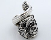 Francis 1 Sterling Silver Spoon Ring Size 7 Heavy