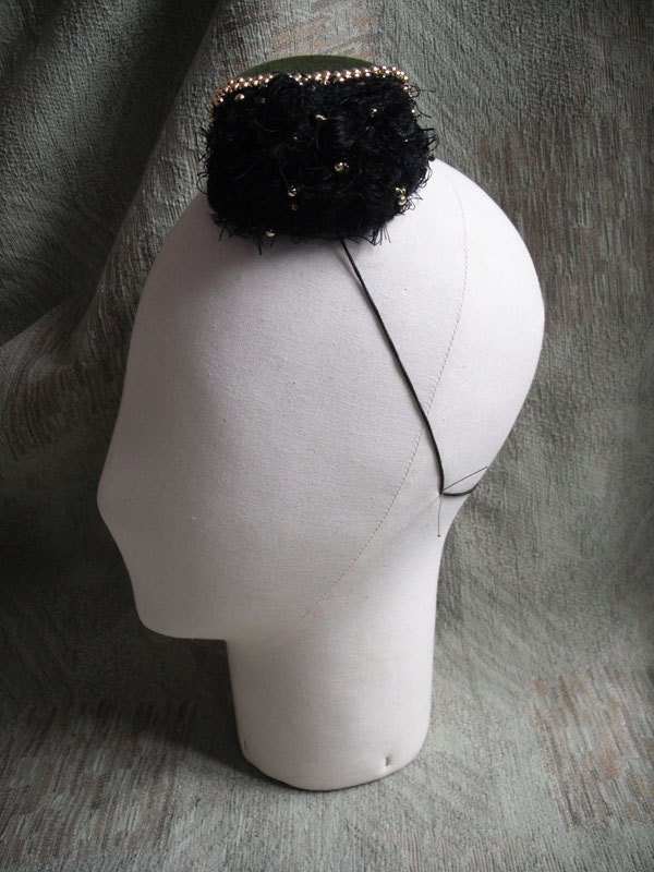 Mini Furry Felt Fez