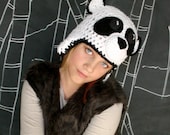 Panda Hat with Ear Flaps