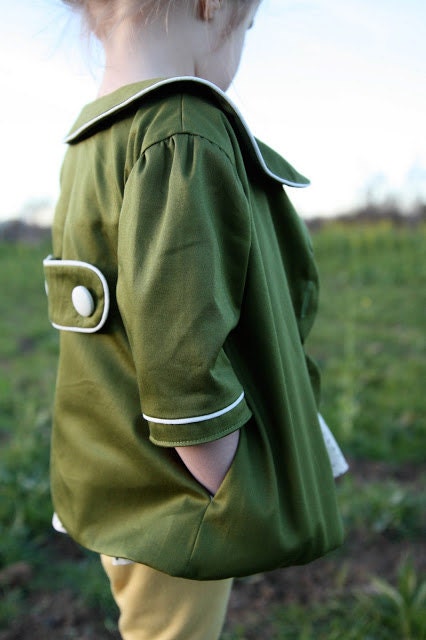 Emerald green scalloped jacket