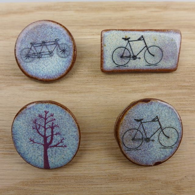Bicycle, Tandem or Pink Tree Brooch