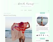 Premade Blogger Template Beach Living