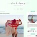 Premade Blogger Template Beach Living