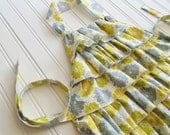 Floral Ruffle Apron 3T - 6