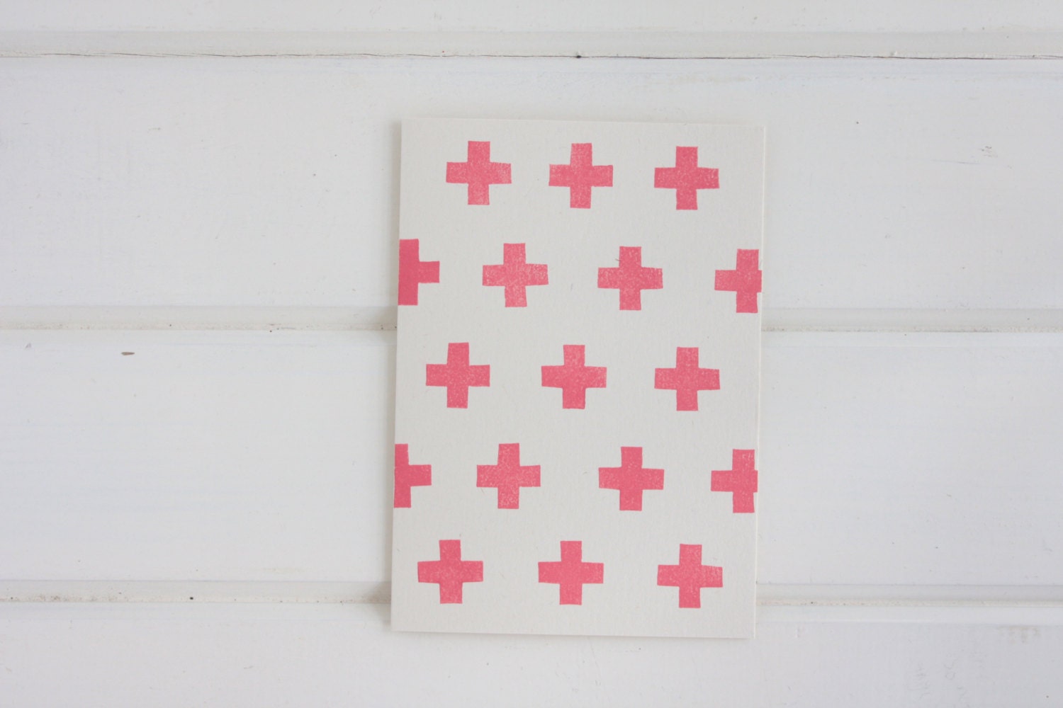 Cross Pattern Blank Card