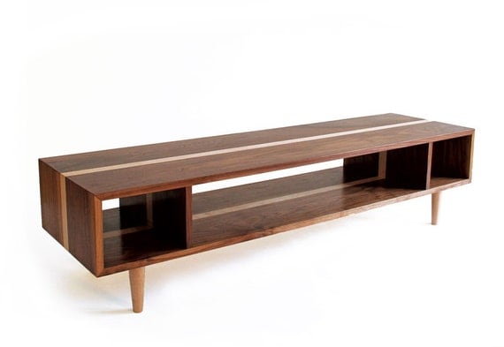 Bucks Coffee Table - Modern - Solid Walnut and Maple