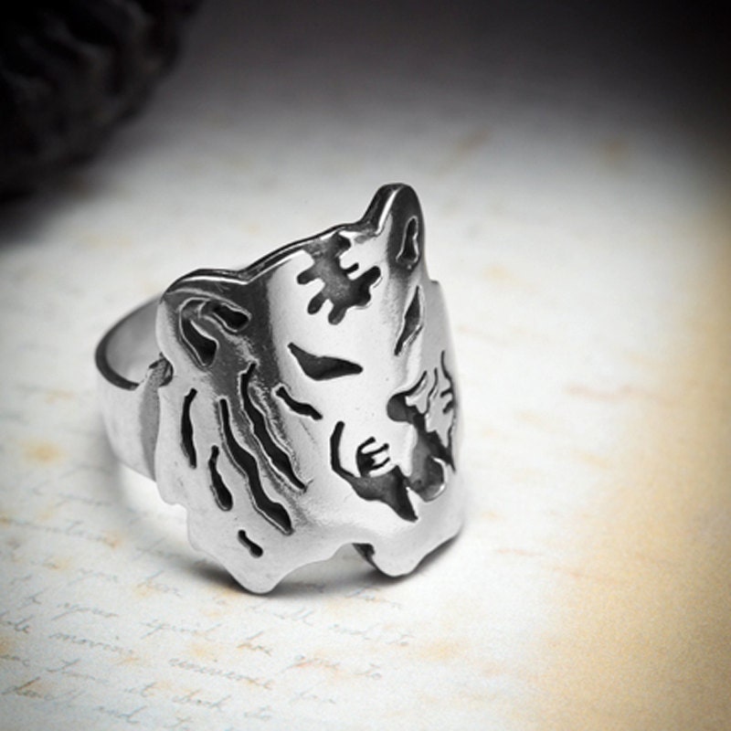 SALE-Sterling silver Tiger ring