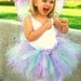 Purple Fairy Tutu only, Toddler Birthday dress up flower princess, you choose size 2t, 3t, or 4t -LILY WOODLAND FAIRY