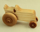 wooden tractor push toy