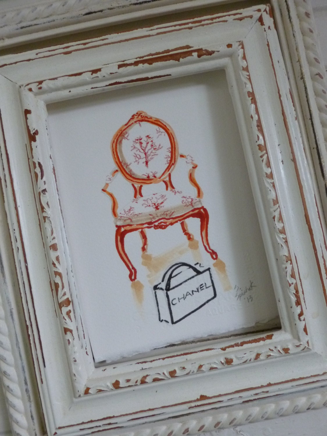 Original Sketch French Chair with Chanel