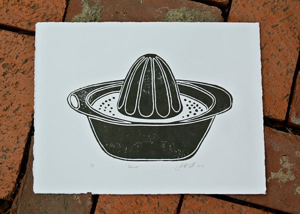 Linocut Print - Reamer