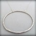 Women's Fine Silver Circle Pendant by Rose Gilley Designs