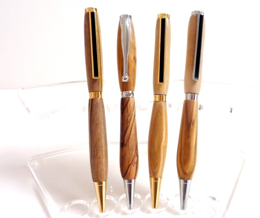 Handmade Olivewood Pens, Slimline Olivewood Pen, Writing Utensil, Handcrafted Wood Pen, Graduation Gift for Him - Elegencebyelaine