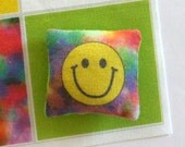Dollhouse Pillow Fabric KIT - Happy Face Emoticon