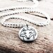 Tiny sly fox necklace in silver - eco friendly fox jewelry