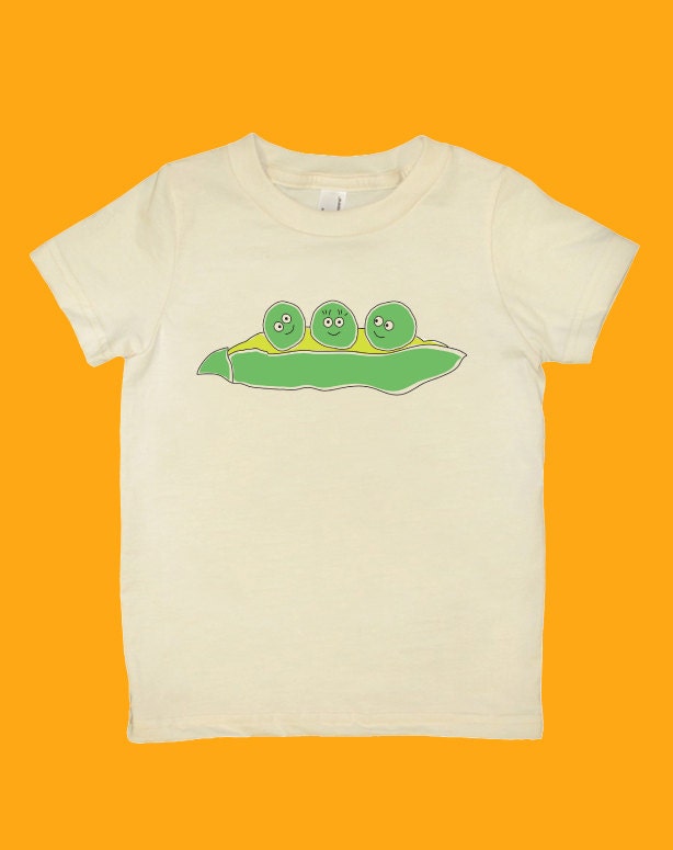 Organic cotton screenprinted fruit or veggie T-shirt