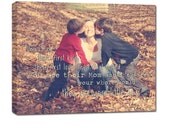Mother Son Daughter Canvas photo gift Wall Decor Gift for Mothers Day 12x16