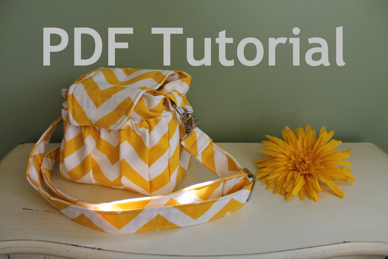 PDF Tutorial --- Watermelon Wishes Compact Padded Camera Bag --- How to sew guide