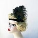 Flapper Headband, Unique Art Deco Headband,Peacock Feather Fascinator, Headband,  Head Piece, Batcakes Couture