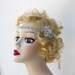 Crystal Headband, Flapper Headband, Rhinestone Daisy, Flower, Great Gatsby Style, Unique Bridal Headpiece