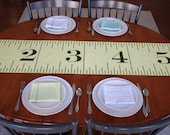 Measuring Tape Table Runner - Pale Yellow