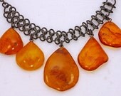 1960's Genuine Honey Amber Necklace