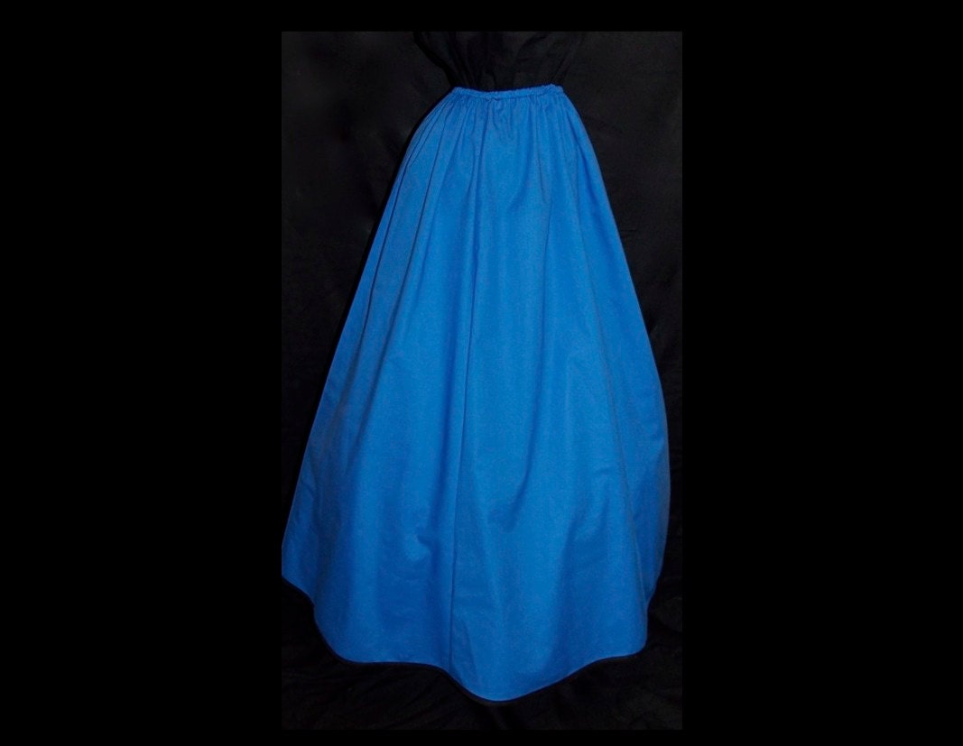 TARDIS A-Line Blue Skirt with black trim - Choose Size  XS S M L XL 2X
