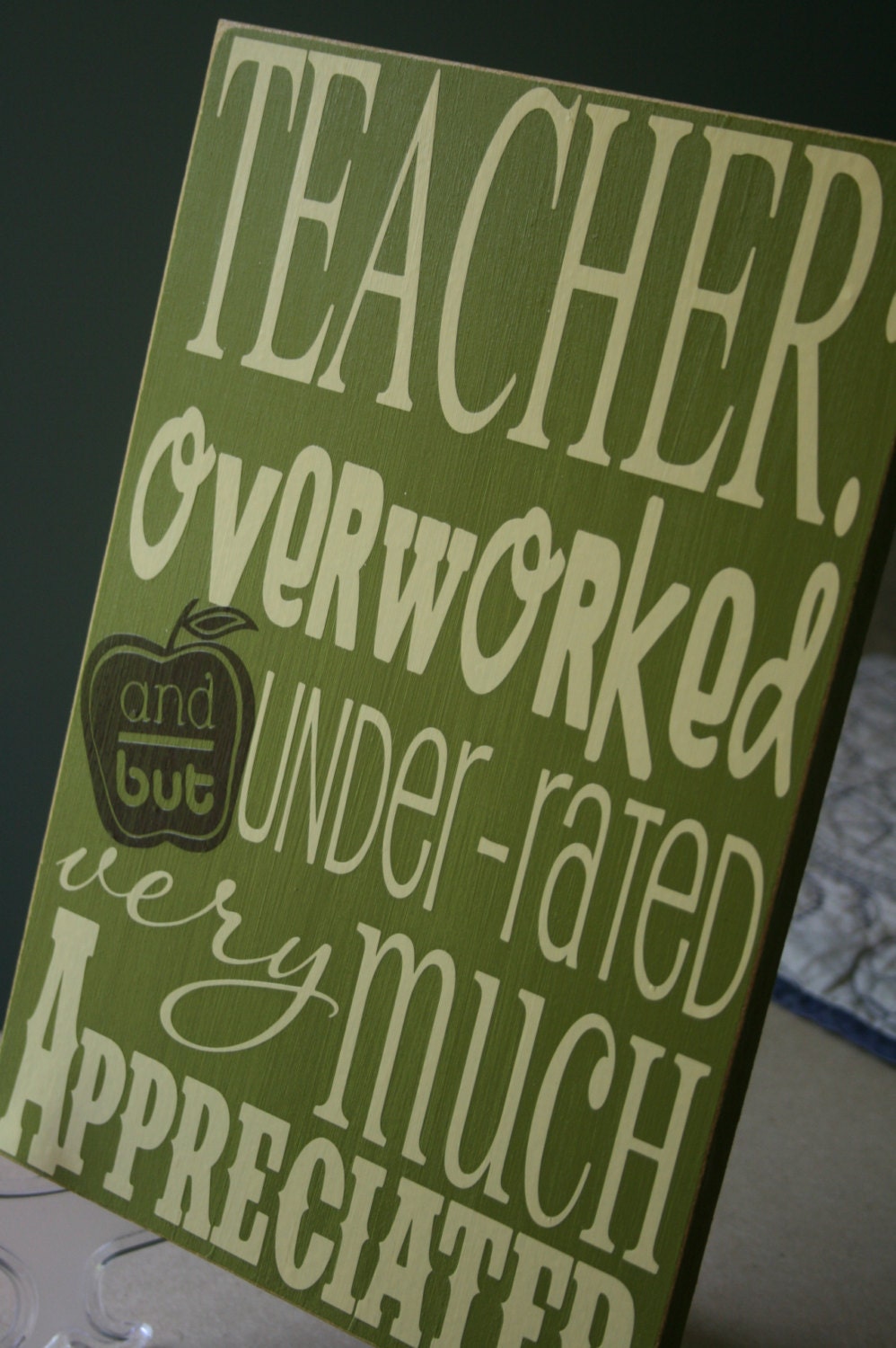 TEACHER gift typography word art