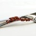 AUTUMN Beaded Wedding Cake Server Knife Set And Flutes SWAROVSKI Crystal, Glass And Pearls Cognac SWIRLS Copper Gold Orange Rust And Brown