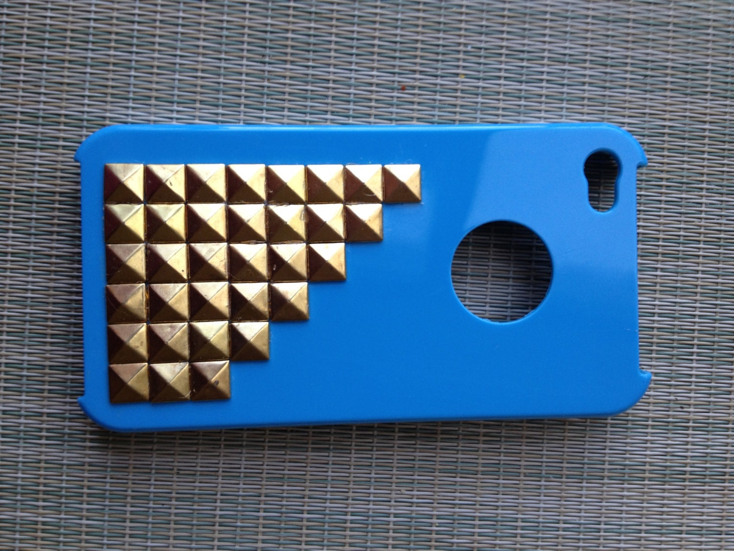 Handmade iphone 4 4s studded cell phone case