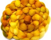 Roving Handdyed BFL - Bright Semolina, 6.2 oz.