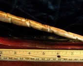 Rare Assassin's Wand with Carved Power Etchings and Gold Embedding 10 inches