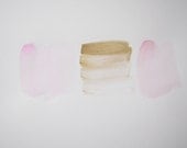 graphic watercolor in pink