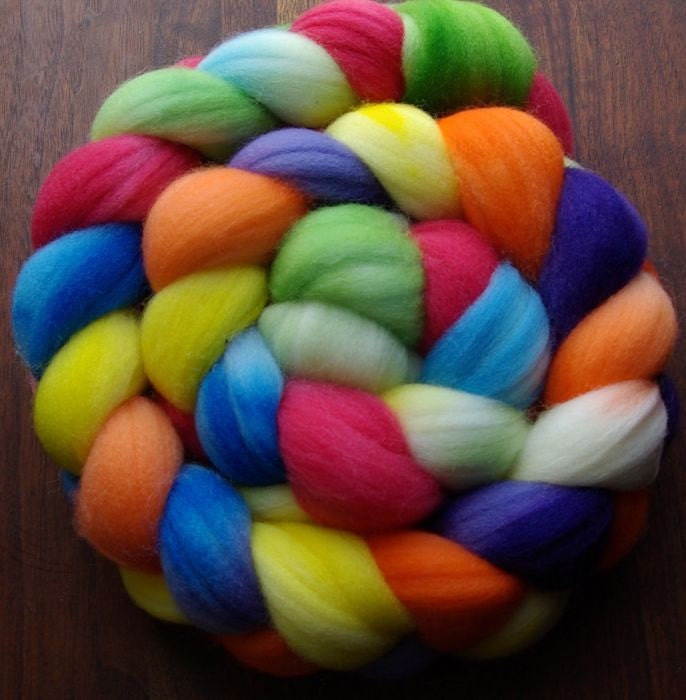 Spin a Rainbow 62 Ct. Superwash Merino Spinning Fiber