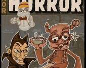 5x7  Urbnpop "Breakfest of horror again" signed Print