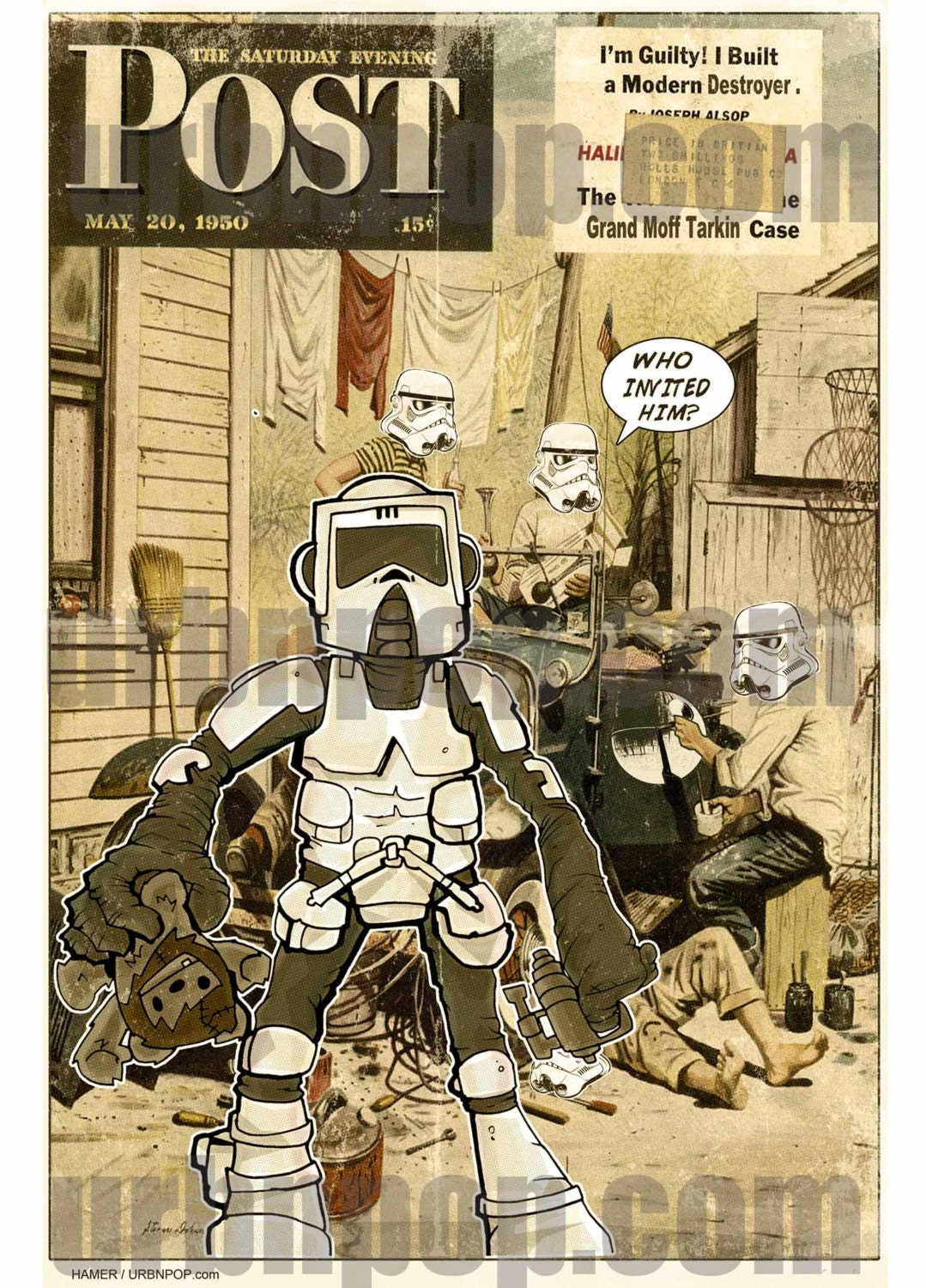 URBNPOP- 5x7 Biker Scount Print