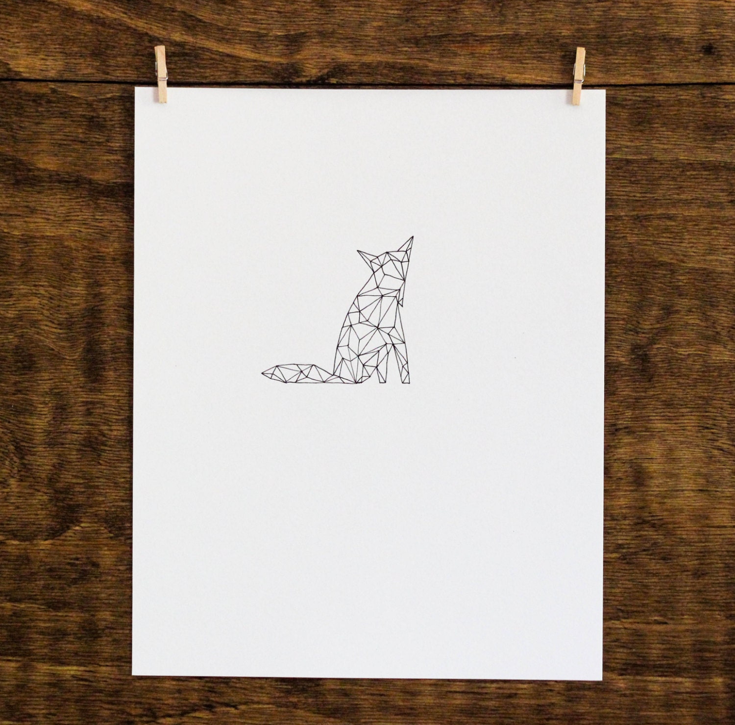Geo Fox-  Original 8x10 Drawing